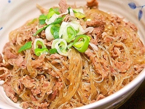 義父に「うまい」と言われた♪豚バラ肉と春雨の炒め煮